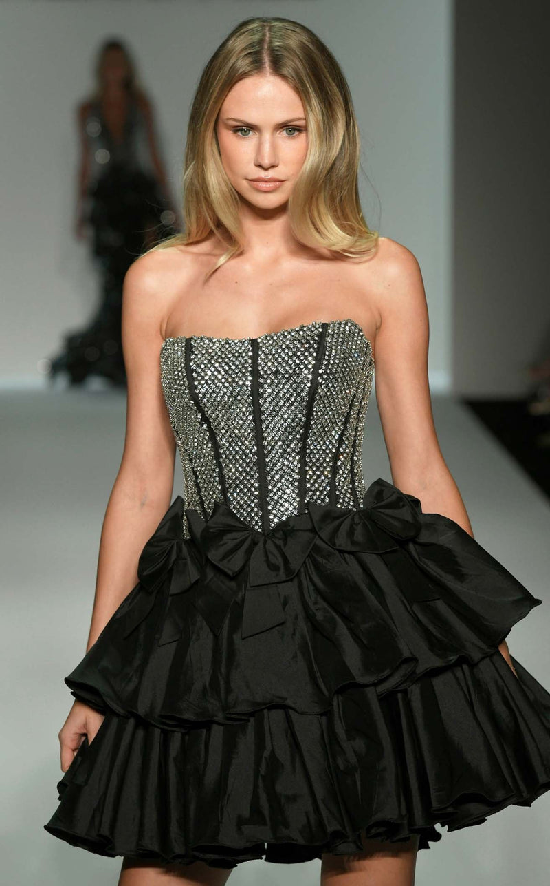Sherri Hill 57239 Black/Silver