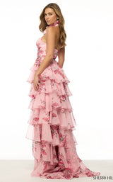 Sherri Hill 57251 Pink Print