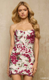 Sherri Hill 57256 Ivory/Fuchsia