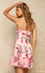 Sherri Hill 57299 Pink Print