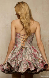 Sherri Hill 57366 Green/Coral Print