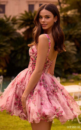Sherri Hill 57380 Blush/Red Print