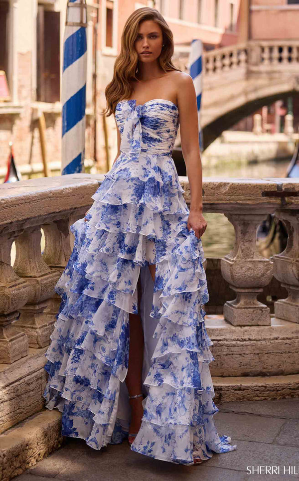 Sherri Hill 57423 Ivory-Blue-Print