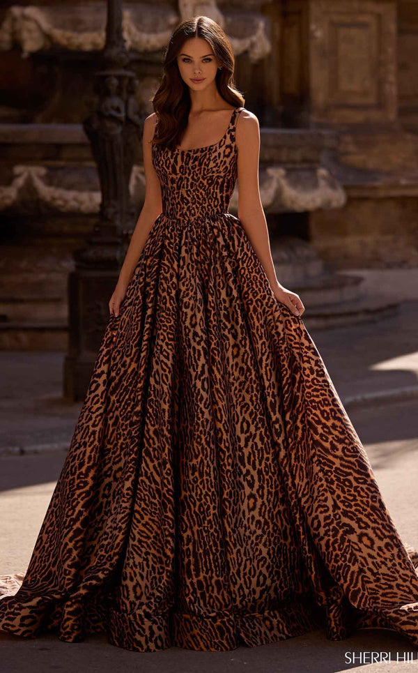 Sherri Hill 57472 Cheetah Print