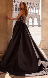 Sherri Hill 57496 Black/Ivory/Silver