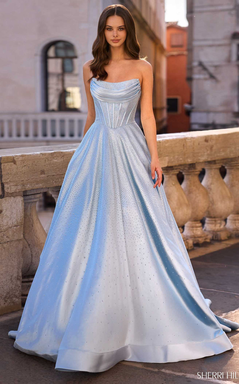 sherri hill baby blue dress Sherri Hill 56042