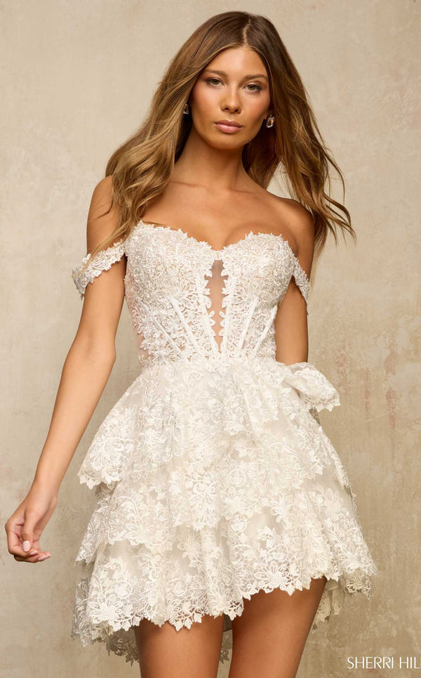 Sherri Hill 57522 Ivory