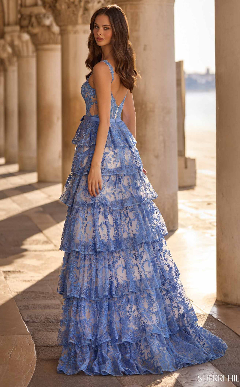 Sherri Hill 57525 Ivory/Blue