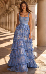 Sherri Hill 57525 Ivory/Blue