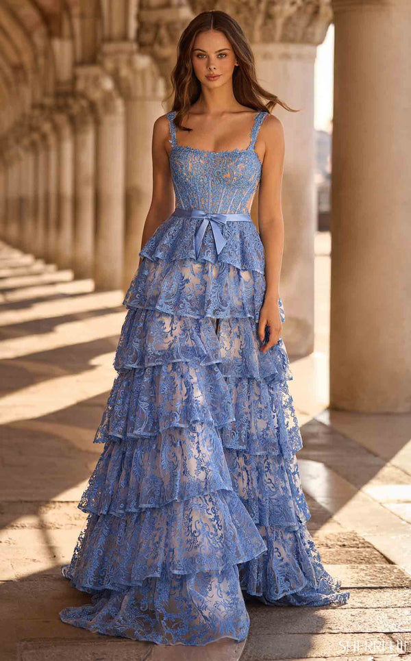 Sherri Hill 57525 Ivory/Blue