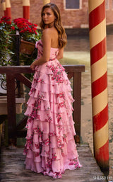 Sherri Hill 57538 Pink Print