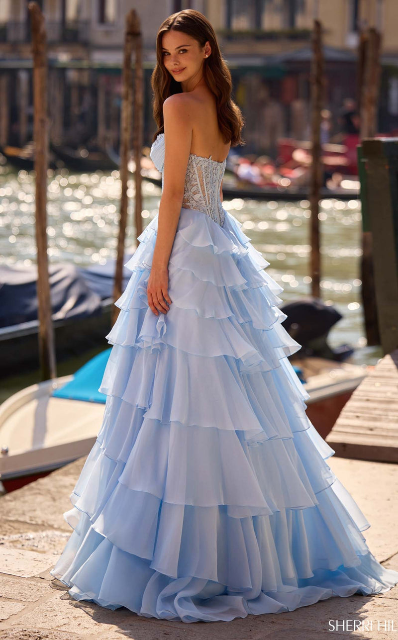 sherri hill wedding dresses Sherri Hill 57542 Women's Formal Evening & Wedding Guest Dress - Periwinkle