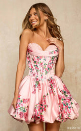 Sherri Hill 57544 Pink Print