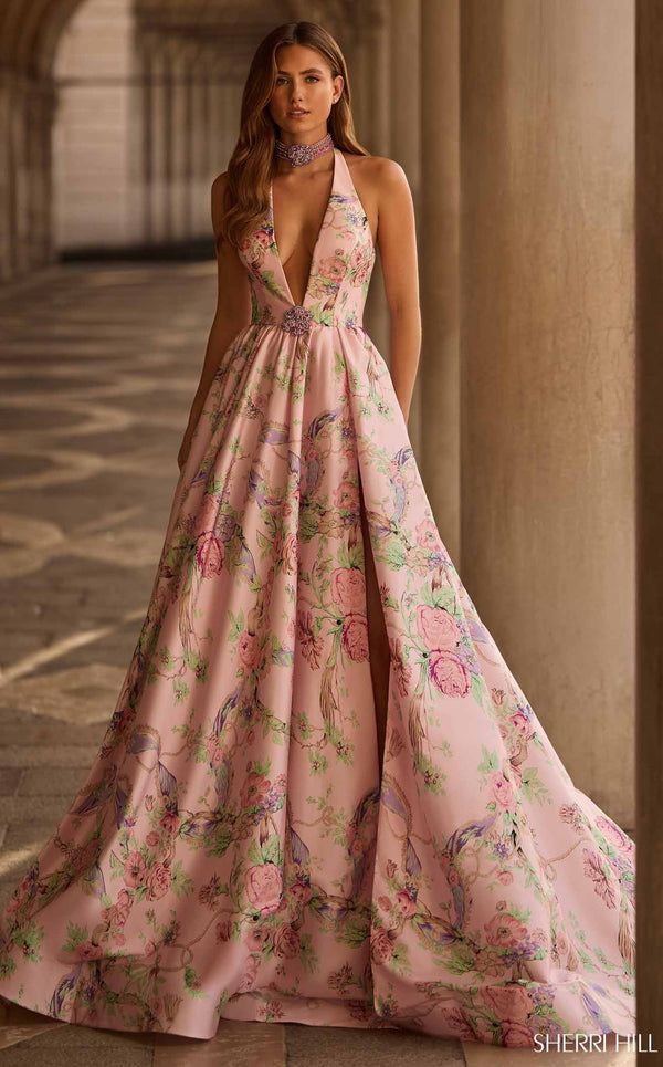 Sherri Hill 57600 Light-Pink-Print