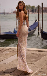 Sherri Hill 57611 Nude/Silver