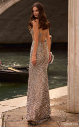 Sherri Hill 57619 Nude/Silver