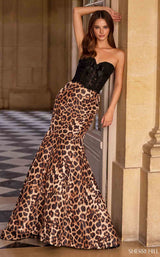 Sherri Hill 57622 Animal Print
