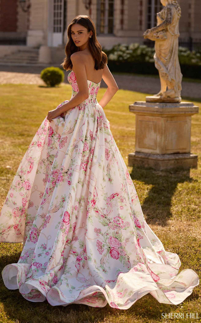 Sherri Hill 57667 Ivory Print