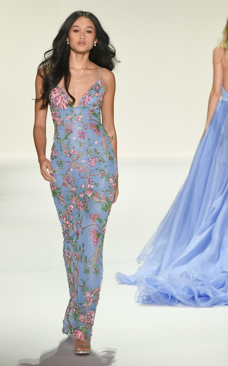 Sherri Hill 57670 Periwinkle-Print