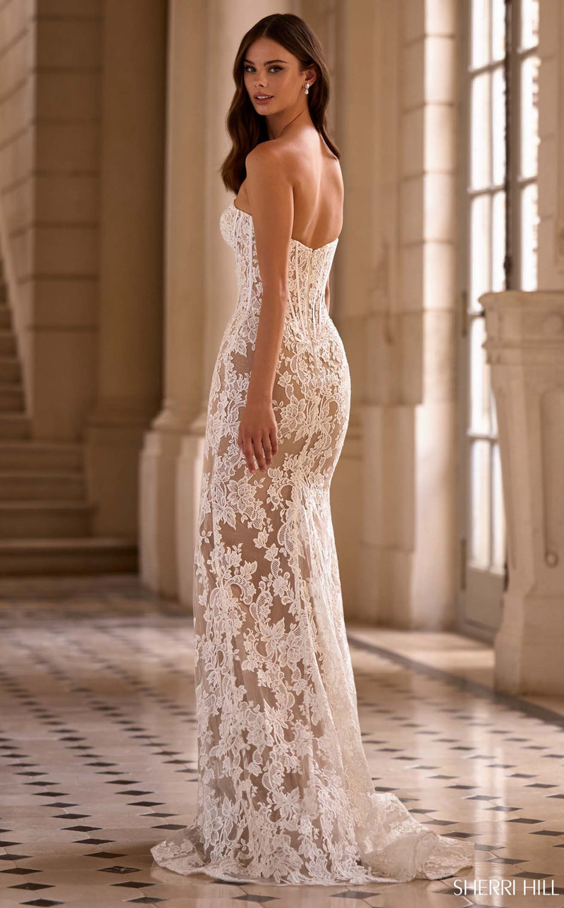 ivory nude dress 7065, House Of Wu 18477 size 4, 8, 18 ivory-nude ball gown wedding dress