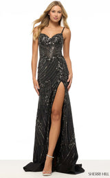 Sherri Hill 57688 Silver
