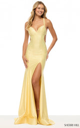 Sherri Hill 57708 Light Yellow