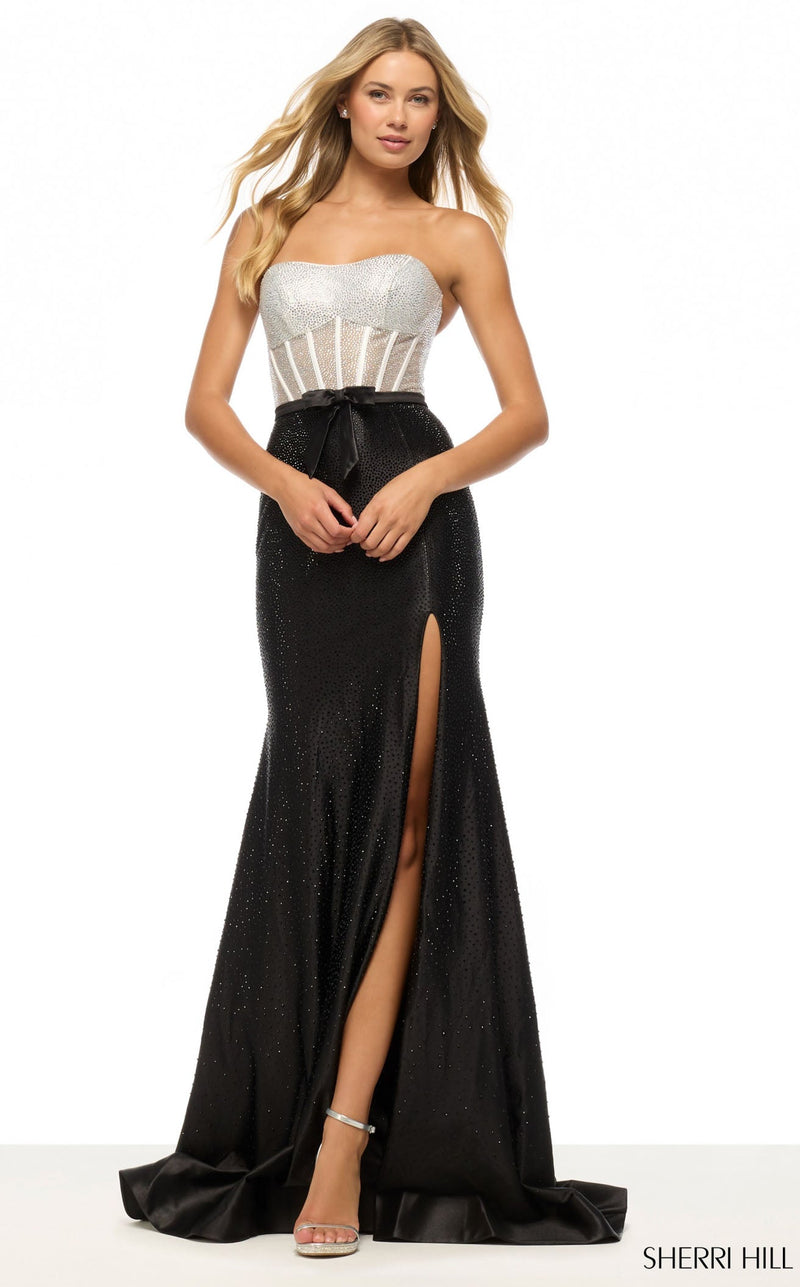 Sherri Hill 57709 Black/Silver