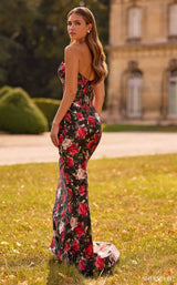 Sherri Hill 57719 Black Print