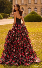 Sherri Hill 57722 Black Print