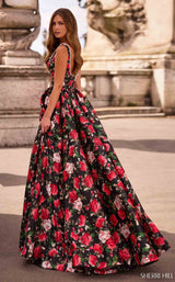 Sherri Hill 57725 Black Print