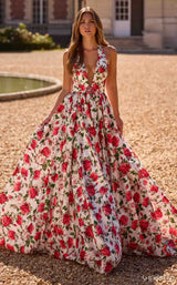 Sherri Hill 57726 Ivory Print