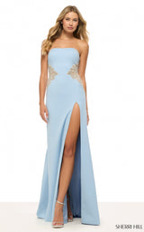 Sherri Hill 57729 Light Blue/Silver