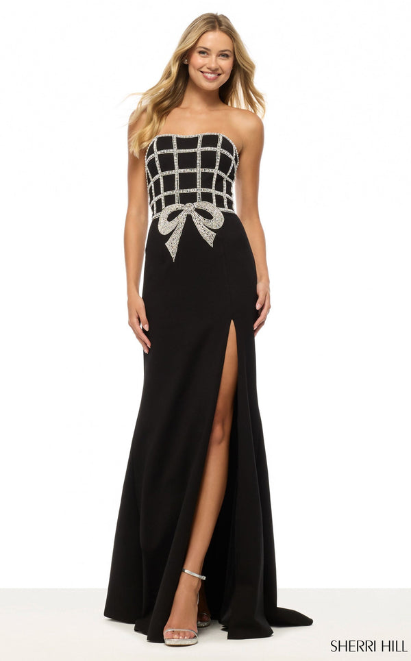 Sherri Hill 57732 Black/Silver