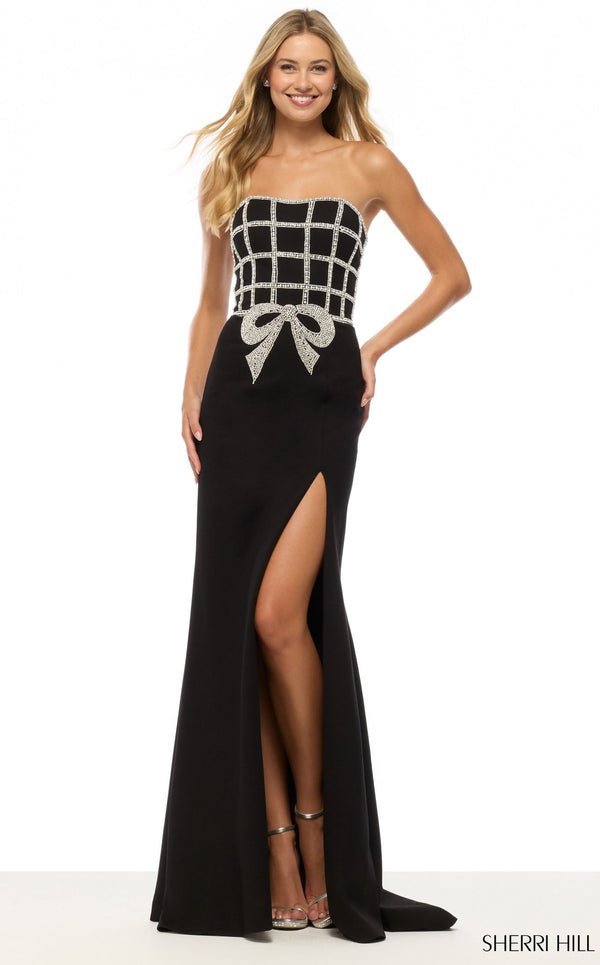 Sherri Hill 57732 Black/Silver