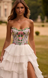 Sherri Hill 57750 Ivory Multi