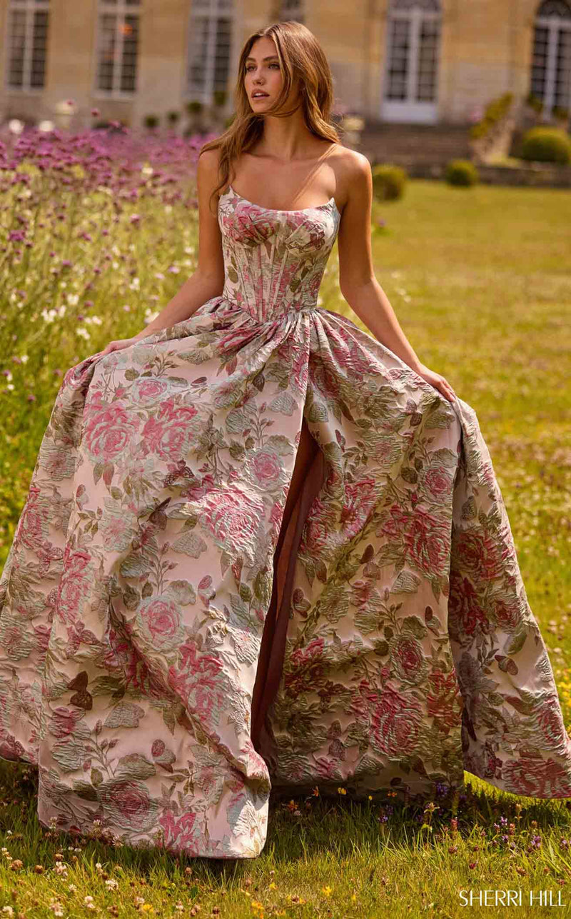 Sherri Hill 57757 Nude Multi