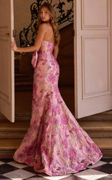 Sherri Hill 57762 Rose/Gold Print