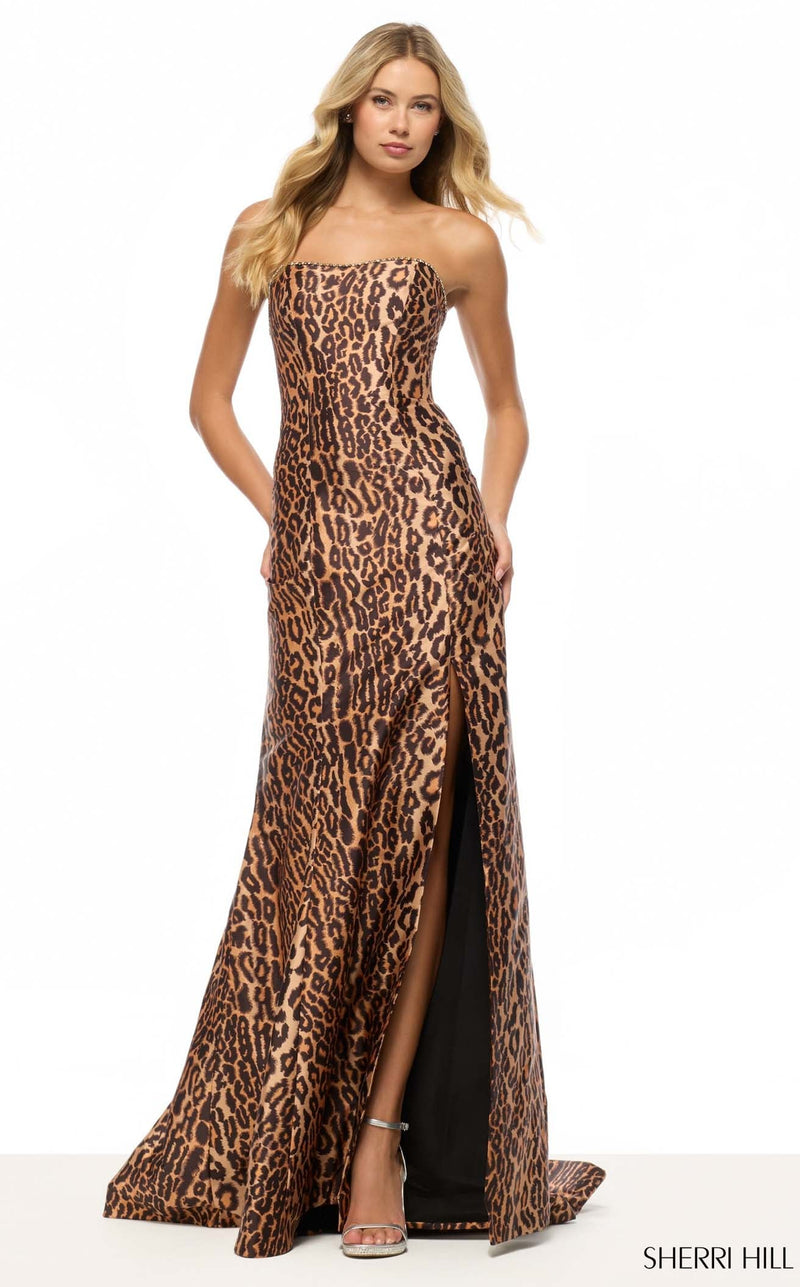 Sherri Hill 57774 Cheetah Print