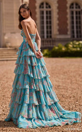 Sherri Hill 57775 Aqua Print