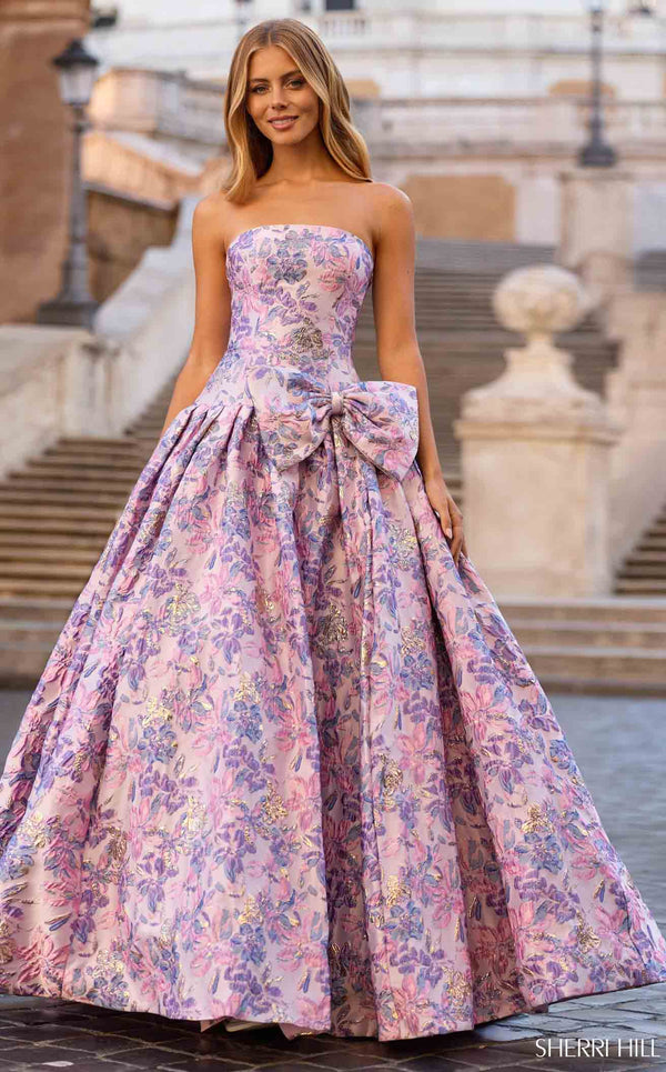 Sherri Hill 57781 Lilac Print