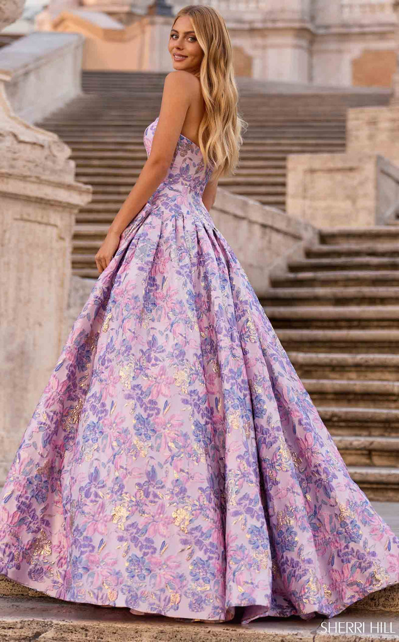 Sherri Hill 57781 Lilac Print