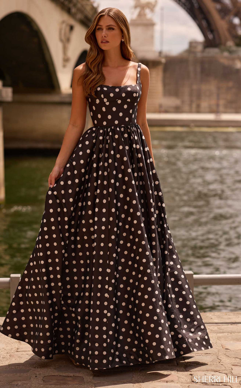 Sherri Hill 57787 Black/White Print