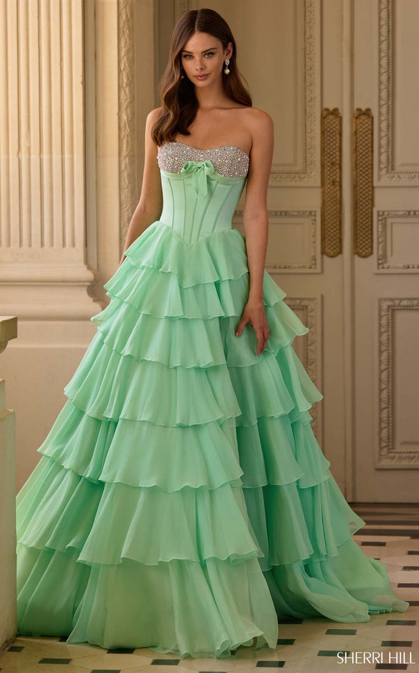 Sherri Hill 57799 Light Green