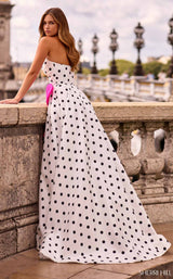 Sherri Hill 57804 Ivory/Black/Fuchsia