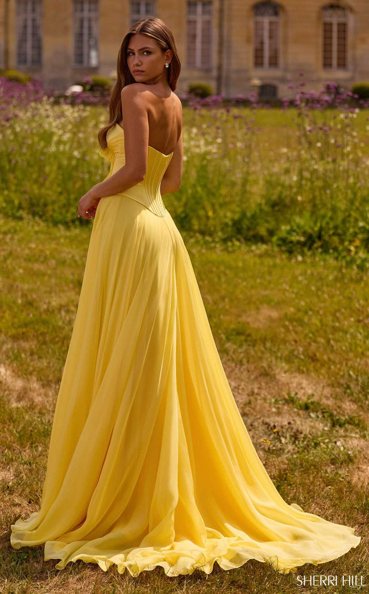Sherri Hill 57810 Light Yellow