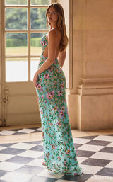 Sherri Hill 57824 Aqua Multi