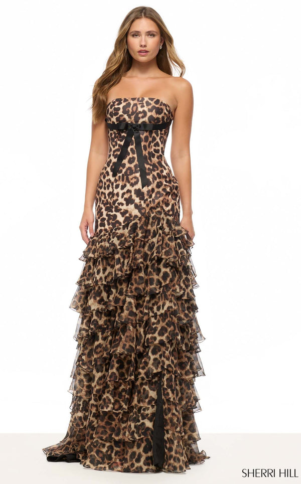 Sherri Hill 57825 Animal Print