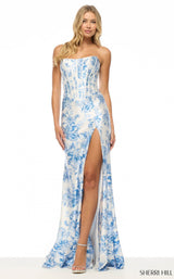 Sherri Hill 57844 Ivory/Blue