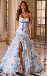 Sherri Hill 57853 Periwinkle-Print