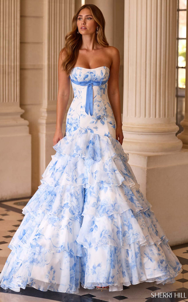 Sherri Hill 57853 Periwinkle-Print